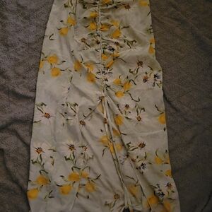 Zaful Floral Dress with Yellow and Green Accents